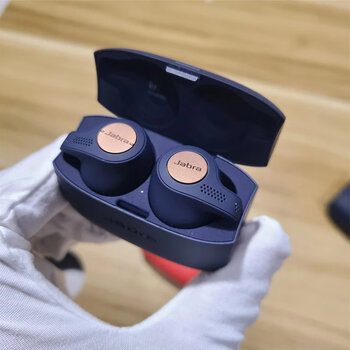 jabra捷波朗eliteactive65t3e4蓝牙耳机真无线电量超长续航钛金黑65t