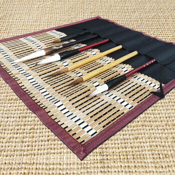 【全网低价,真便宜直播间】芬尚 fx-wf-bl-0812 文房用品 竹制笔帘 毛笔收纳袋大号毛笔帘8支装36*36cm 【全网低价,真便宜直播间】芬尚 fx-wf-bl-0812 文房用品 竹制笔帘 毛笔收纳袋大号毛笔帘8支装36*36cm