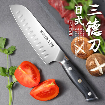 【小天籁7寸日式三德刀】小天籁(XIAO TIAN LAI)日式菜刀刺身刀主厨切肉杀鱼刀餐厅料理寿司西餐牛扒多功能三德刀【行情 报价 价格 ...