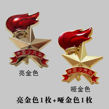 熙旺标准款高品质少先队队徽徽章胸针胸牌胸章定制作小学生少先队徽