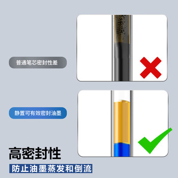 晨光(M&G)文具G-5按动中性笔芯0.5替芯签字笔芯学生速干子弹头水笔芯办公用品1008/K35/S01适用 蓝色20支/盒