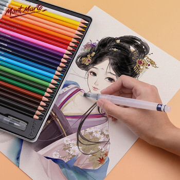 蒙玛特(Mont Marte)自来水笔3支装 水彩画笔固体水彩颜料画画笔套装 扁峰软头毛笔大中小美术绘画笔BMHS0045 速写 马克笔绘画 蒙玛特(Mont Marte)自来水笔3支装 水彩画笔固体水彩颜料画画笔套装 扁峰软头毛笔大中小美术绘画笔BMHS0045 速写 马克笔绘画