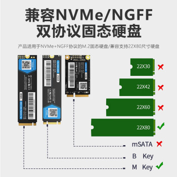 佳翼（JEYI）M.2固态硬盘散热器 M2导热散热片SSD2280盔甲nvme散热马甲 冰川之恋-M2