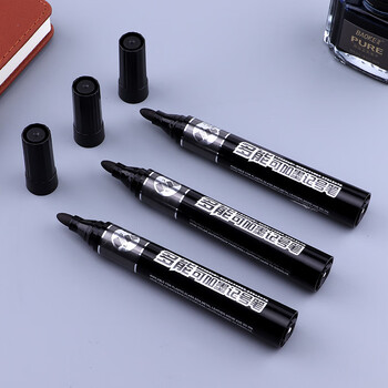 宝克（BAOKE）MP296 多能可加墨粗头记号笔物流笔大头笔 黑色 12支/盒