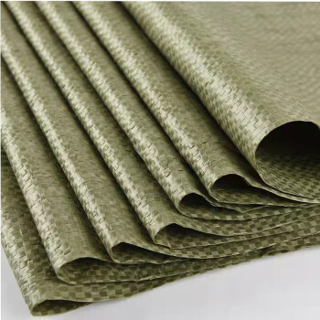 格美 编织袋 PP物流打包袋 蛇皮袋 塑料编织袋 灰绿色平方50克75*90cm 50条起拍