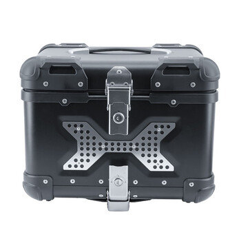 杜汉摩托车铝合金尾箱r角后备箱踏板车行李箱不锈钢支架尾板工具箱