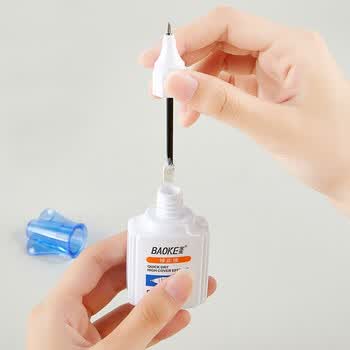 宝克（BAOKE）CF-5150 涂刷两用修正液 学生涂改液 不锈钢笔头 18ml