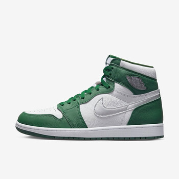 耐克 nike air jordan 1 retro high aj1男女同款 白绿 高帮休闲篮球