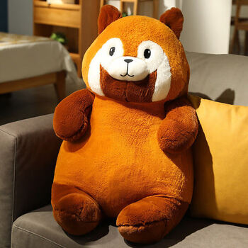 史泰萌浣熊团团熊猫圆圆公仔毛绒玩具布娃娃女孩睡觉抱枕玩偶生日礼物