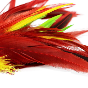 杜威克毽子大号公鸡毛鹅毛羽毛比赛毽球牛筋底儿童毽子红色单只装