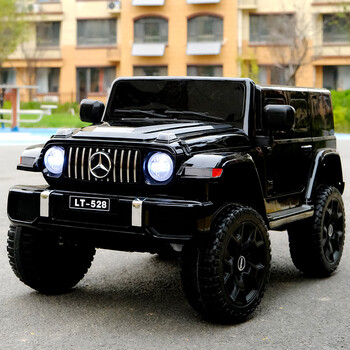 可坐大人奔驰大g儿童电动车四轮遥控汽车4驱小孩宝宝玩黑色四驱高配版