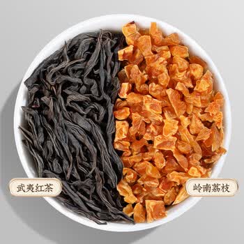 福茗源茶叶花草茶 荔枝红茶 茶包荔枝干红茶水果茶冷泡水喝37.5g15包/盒