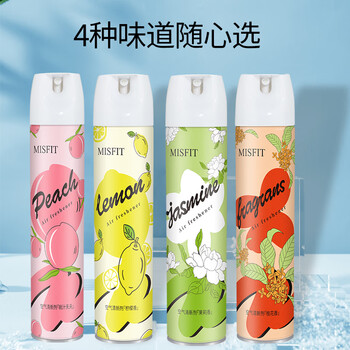 MISFIT空气清新剂370ml 桃香除臭持久留香室内净化剂车用家用客厅卫生间