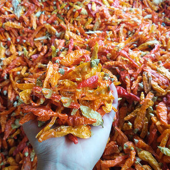 湖南超香特辣小米辣椒王黄干辣椒魔鬼巨辣野山椒500g产地 整个5斤装