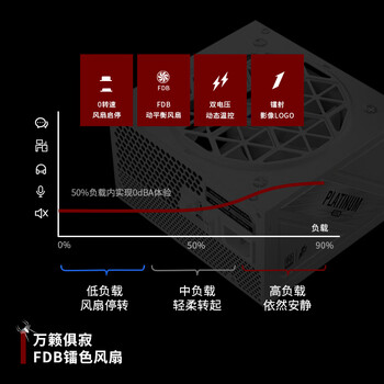 首席玩家（1st player）NGDP铂金 1000W ATX3.1电源（ATX3.0&3.1双规范/MES ID/压纹线/FDB风扇/支持5090/白色）
