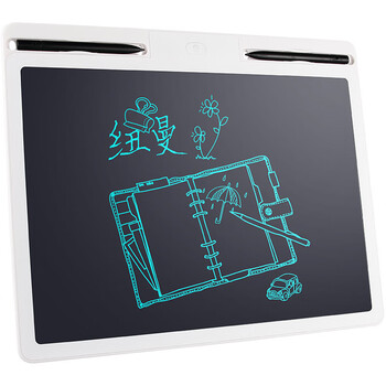 纽曼16英寸儿童液晶画板手写板电子小黑板办公写字板宝宝绘画涂鸦草稿纸板留言备忘男女孩生日礼物白色