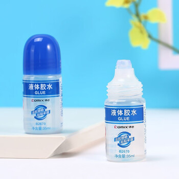 齐心（COMIX）胶水 办公财务学生液体胶水 35ml/支 办公用品凑单B2670 工具