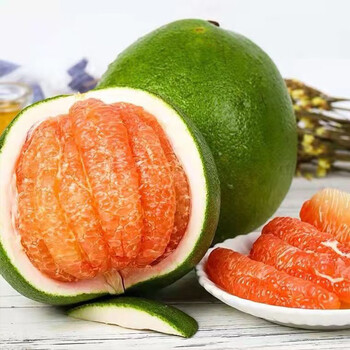泰国金柚青皮翡翠红心柚子大果红肉青柚当季孕妇水果纯甜大果10001200