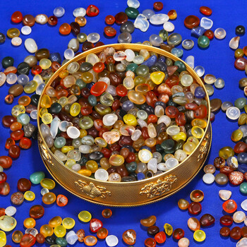 2022升级款供曼扎七彩石佛教七宝石七彩石天然五彩玛瑙石修供曼扎装