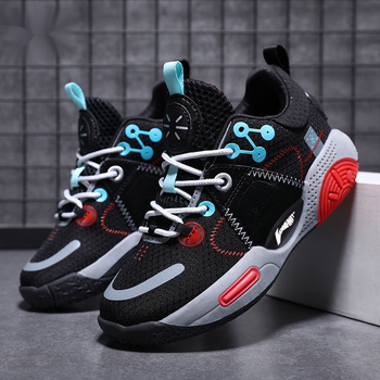 【商场同款】国货李宁寕全城9篮球鞋气垫缓震棉花糖韋德之道9青少年