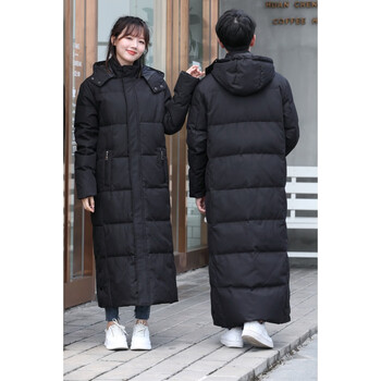 北京电影学院羽绒服情侣款男女过膝加长加厚超长脚踝艺考定制中戏校服