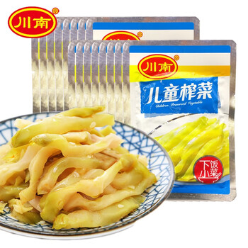 川南儿童榨菜73g 四川榨菜小包装榨菜丝下饭菜袋装咸菜早餐菜小菜