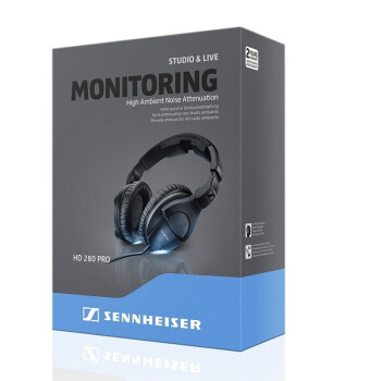 森海塞尔（SENNHEISER） HD280 Pro 头戴式有线监听耳机HIFI音乐专业录音耳机