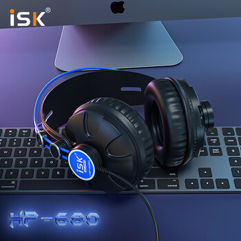 iSKHP680头戴式直播监听耳机全封闭式设计主动降噪高保真佩戴舒适电脑手机声卡适用录音棚专业设备 iSKHP680头戴式直播监听耳机全封闭式设计主动降噪高保真佩戴舒适电脑手机声卡适用录音棚专业设备