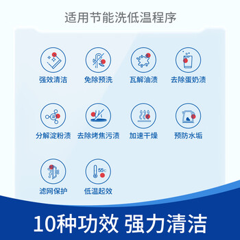 finish亮碟多效洗碗块11g*24块 小型洗碗机专用洗涤剂 洗碗粉专用盐耗材