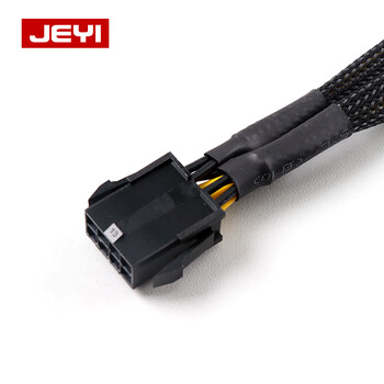 佳翼（JEYI）台式主机机箱电源供电转接线 大功率显卡8Pin转双6+2Pin供电线延长线