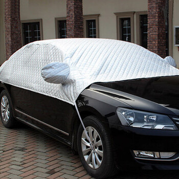 汽车用车衣防晒防尘罩防冰雹加棉加厚半罩半车衣罩挡雪夏季冬季suv前