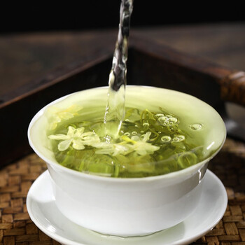 春上早茉莉花茶 新茶浓香型茉莉毛尖特级飘雪年货礼盒茶叶罐装125g