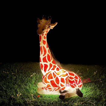 户外防水发光动物灯led松鼠灯兔子灯熊猫灯草坪庭院太阳能景观灯