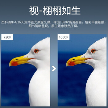 杰科BDP-G3606 3D蓝光播放机 高清DVD影碟机 CD播放机 家用光盘硬盘U盘播放器 家用家庭影院播放