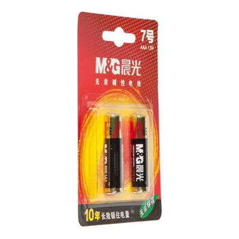 晨光7号碱性电池(2粒吸卡)ARC92555 5板装 (一共10粒) 晨光7号碱性电池(2粒吸卡)ARC92555 5板装 (一共10粒)