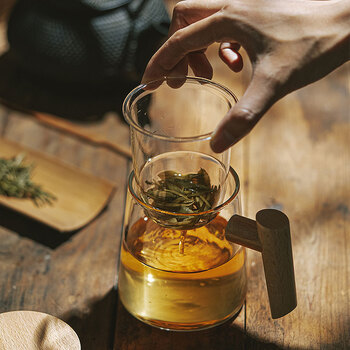 CLITON玻璃杯泡茶杯加厚耐热带过滤茶水分离水杯家用办公红绿茶杯茶道杯 CLITON玻璃杯泡茶杯加厚耐热带过滤茶水分离水杯家用办公红绿茶杯茶道杯