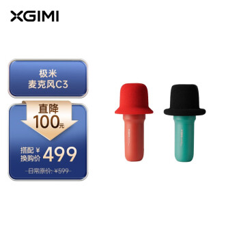 极米 （XGIMI）投影仪专用 K歌无线麦克风 C3（双麦 角色变声 高品质咪芯 经典撞色）适配机型