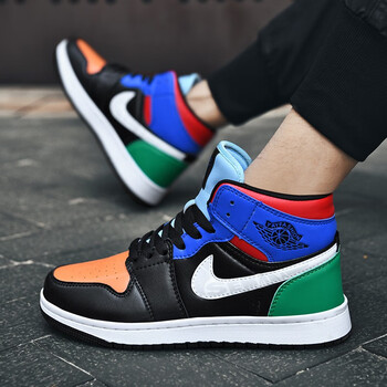 nikela男鞋春秋季新款高帮空军一号情侣男女莆田潮鞋dunk时尚篮球运动