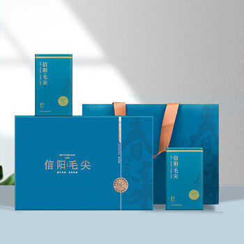 茗释春毛尖信阳毛尖礼盒装2023新茶高山手工炒青绿茶叶浓香一级毛尖