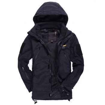 户外休闲军迷服饰迷彩服男士冲锋衣休闲外套 黑色 l