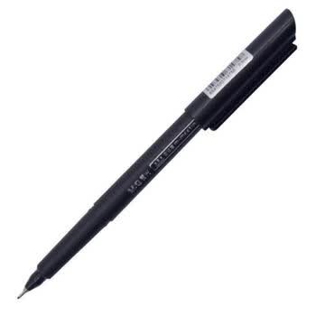 晨光(M&G)文具MG2180/0.5mm碳纤维头中性笔会议笔签字笔办公记录教师用笔 黑色 12支/盒 1盒装