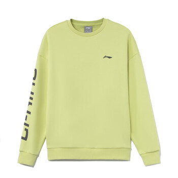 李宁 lining卫衣女子2021秋季新款情侣装训练系列男女同款套头长袖