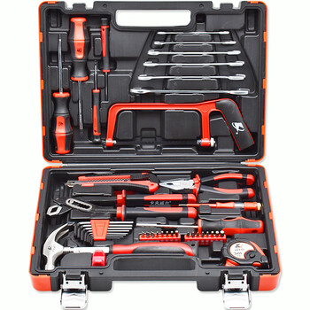 卡夫威尔 58件套五金手动工具组套 工具箱套装 H2932A