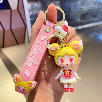 小花仙挂件 可爱小花仙钥匙链卡通情侣公仔创意汽车钥匙扣挂件包包