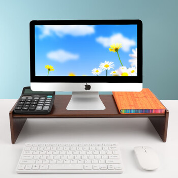 倍方 显示器增高架 简约现代显示器支架 台式电脑支架 笔记本支架 多功能桌面收纳架胡桃木色37642 倍方 显示器增高架 简约现代显示器支架 台式电脑支架 笔记本支架 多功能桌面收纳架胡桃木色37642