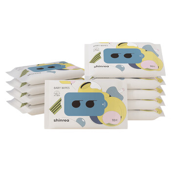爽然婴儿湿巾爽然婴儿湿巾随身装10小包婴幼儿新生宝宝手口专用便携湿