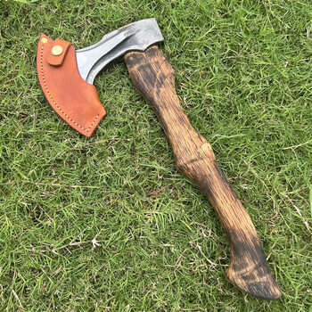 卡梵硕德国进口品质新款维京战斧营地斧头全钢手工锻打劈柴树专用37