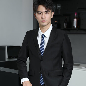 溥畔 银行工作服 西服男装套装三件套商务休闲外套上班职装伴郎宴会
