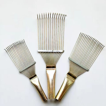 羊毛耙子羊毛梳子梳理羊毛整理动物毛发狗耙子羊绒梳子钢丝梳小号耙子