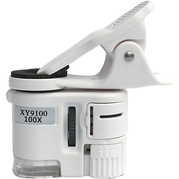 放大镜100倍迷你显微镜手机高清古玩玉石鉴定茶花紫光烟防伪 60倍